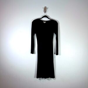 Aritzia Wilfred Free Bock Dress Black Long Sleeve Size XS